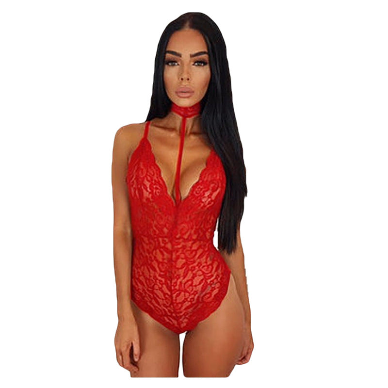Sex Underwear Sexy Lace Underwear Transparent Doll Clothing Women's Lace onesies Sex Superior Trendy Bed Large Size Pajamas Shame Robes Seduction Dress