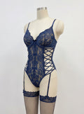Sexy lingerie sexy lace onesie pure desire straps uniform pajamas net socks seduction suit