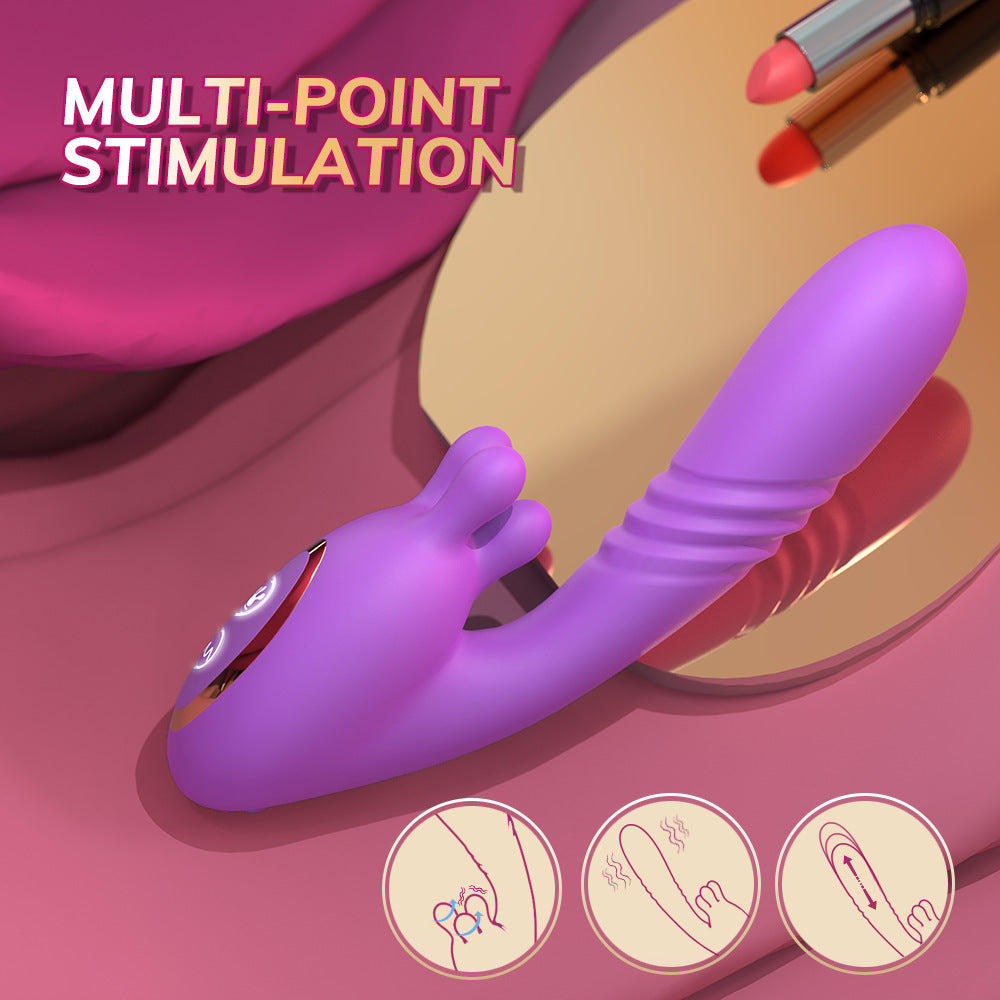 Rub the vibrating rod into the body, stretch and stimulate the female sex toy and adult sex toy, tease the nipples, use foreplay accessories, and apply high-frequency vibration to the clitoris.
