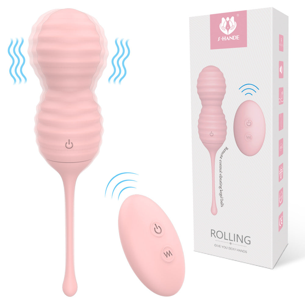 Body-strengthening strong earthquake jumping egg sex toy contraction and tightening female self-stimulation device vaginal dumbbell