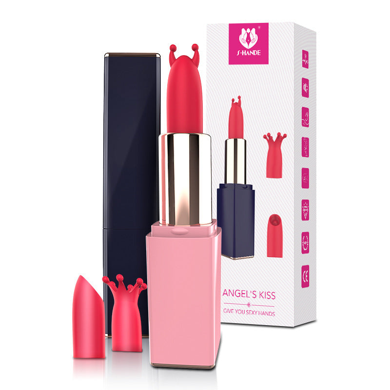 Lip Vibrator G-spot Secret Mini Self-Pleaser Dual Wave Electric Stimulation for Female Sexual Pleasure