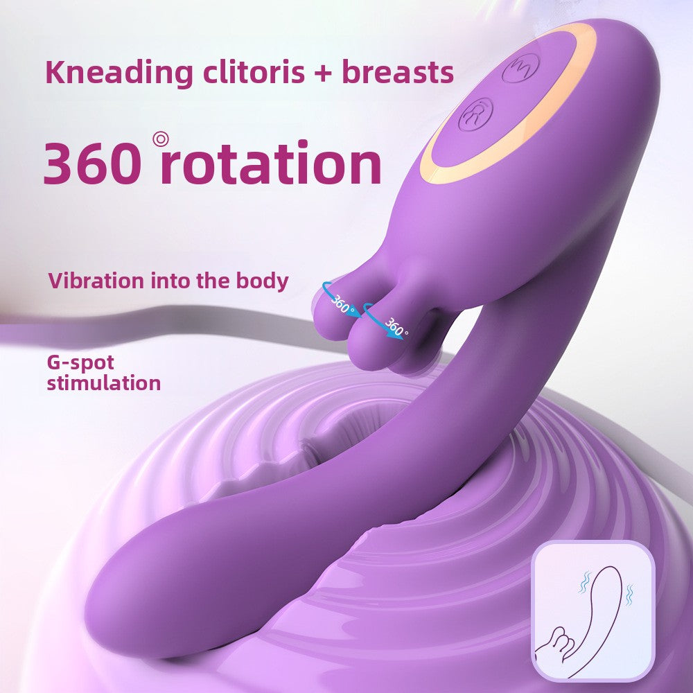 Rub the vibrating rod into the body, stretch and stimulate the female sex toy and adult sex toy, tease the nipples, use foreplay accessories, and apply high-frequency vibration to the clitoris.