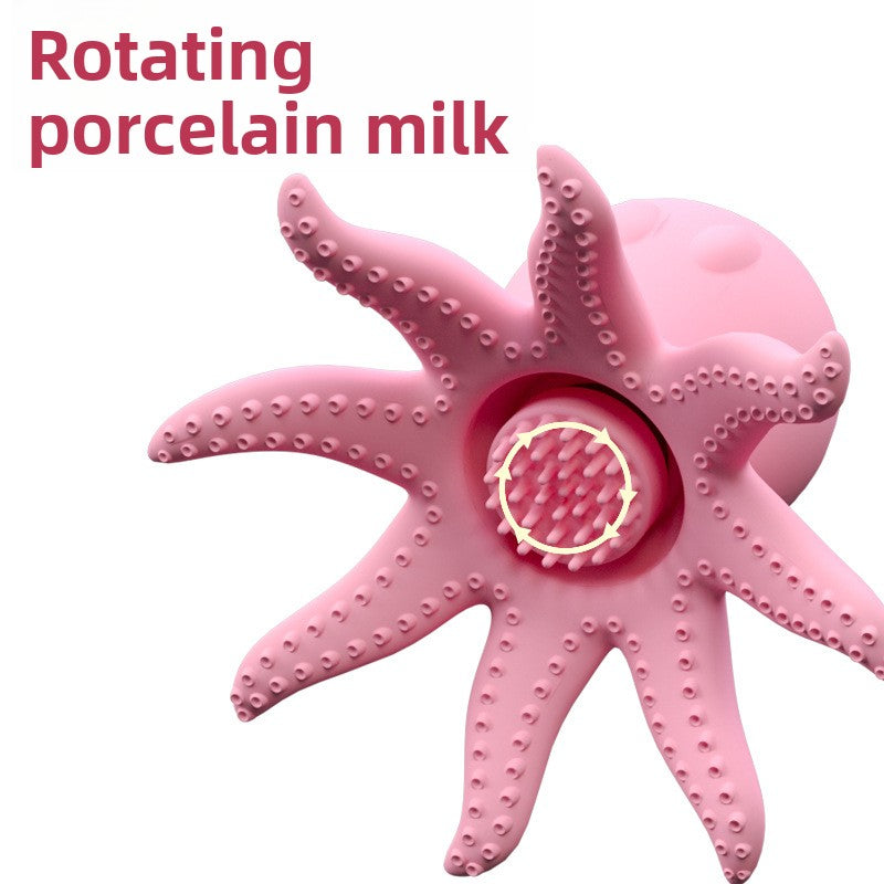 Flirting Pleasure Small Octopus Breast Pump Female Masturbator Bouncing Egg Vibration Spin Stimulation Breast Sucking Crispy Massager Sex Tide Sex Products