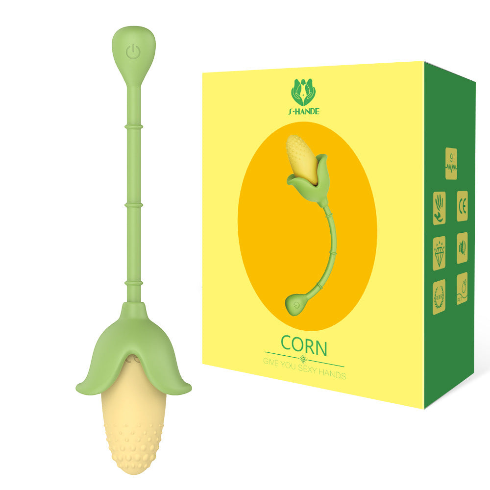 Fun corn jumping eggs into the body to adjust telescopic adults high frequency vibration tremor jumping eggs