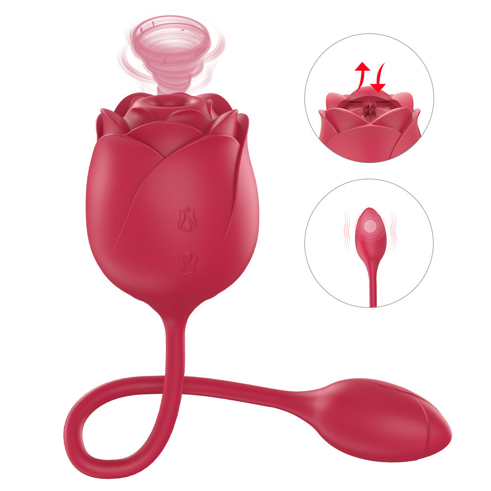 Suction Dual Vibrating Egg Female Masturbation Vibrator Breast Teasing Vibrating Egg