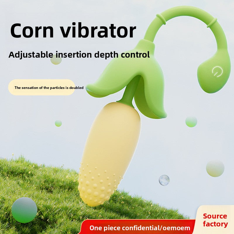 Fun corn jumping eggs into the body to adjust telescopic adults high frequency vibration tremor jumping eggs