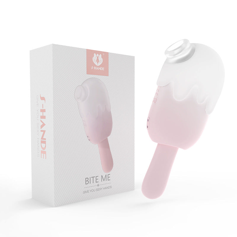 Ice cream vibrator female masturbator secret vibration suction pat multi-functional smooth vibrator into the body