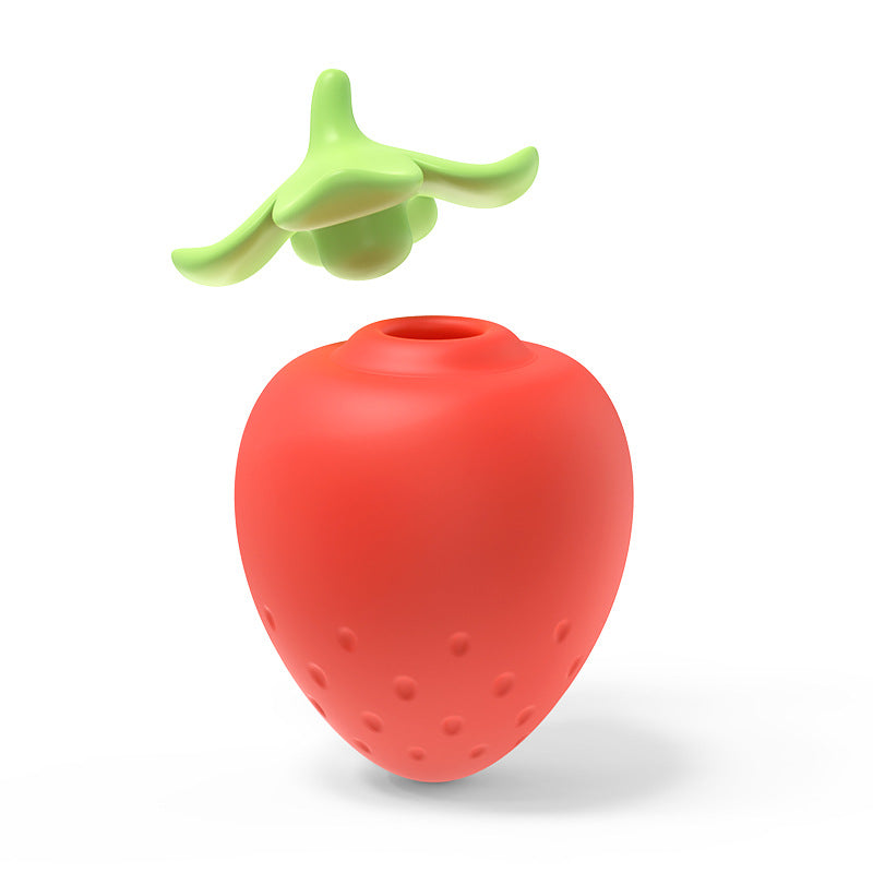 New small strawberry fun jumping egg sucker dust-free cover hidden shape masturbator IPX7 waterproof
