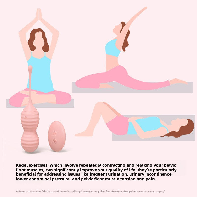 Body-strengthening strong earthquake jumping egg sex toy contraction and tightening female self-stimulation device vaginal dumbbell