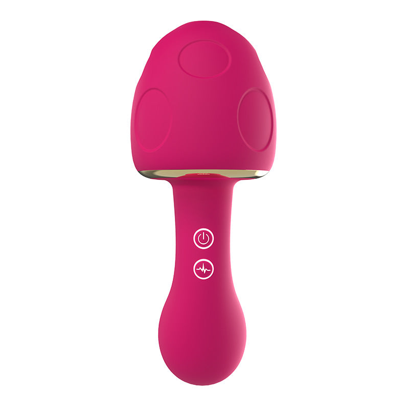Doudou mushroom sucks jumping eggs, heated breast pump G-point wrap sucks honey beans to stimulate the clitoris, trendy massager, sex products, multi-frequency strong shock pinch leg masturbator