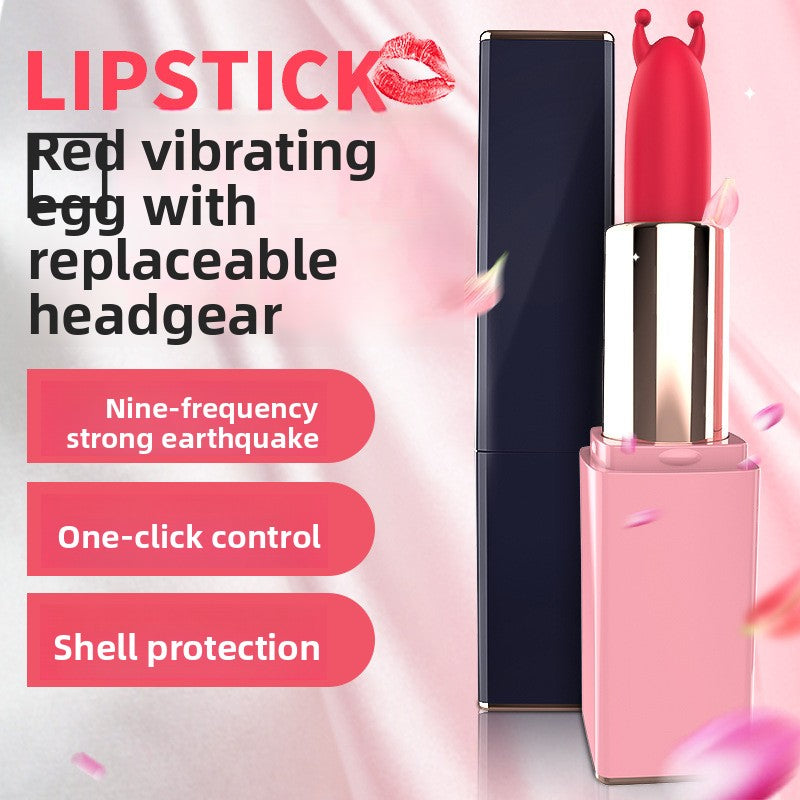 Lip Vibrator G-spot Secret Mini Self-Pleaser Dual Wave Electric Stimulation for Female Sexual Pleasure