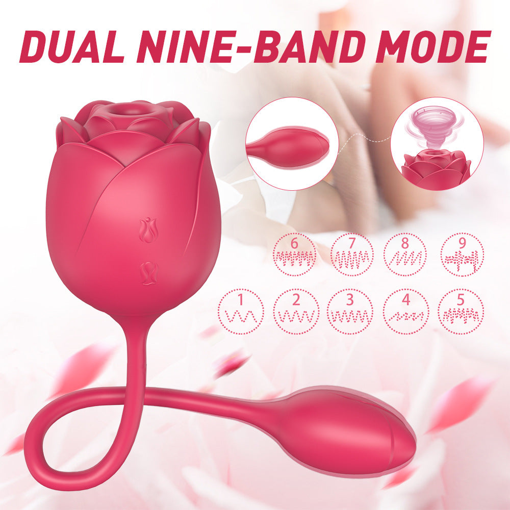 Suction Dual Vibrating Egg Female Masturbation Vibrator Breast Teasing Vibrating Egg