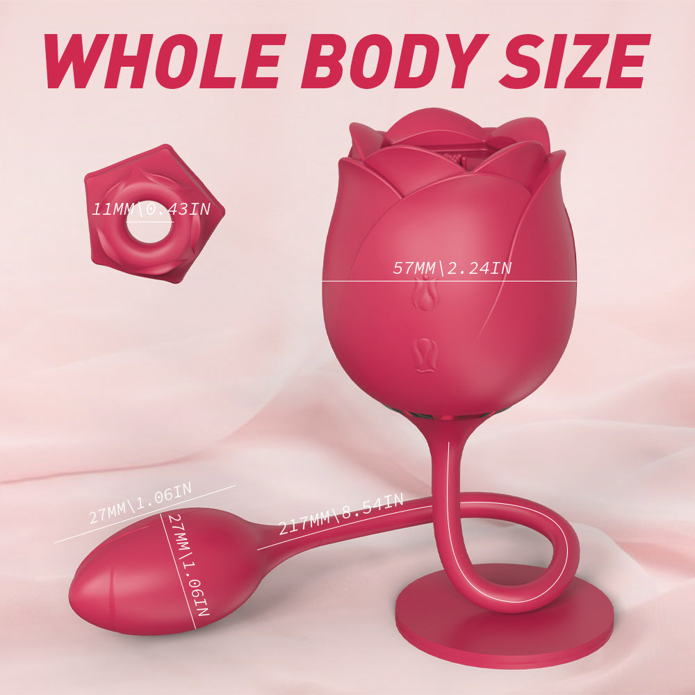 Suction Dual Vibrating Egg Female Masturbation Vibrator Breast Teasing Vibrating Egg