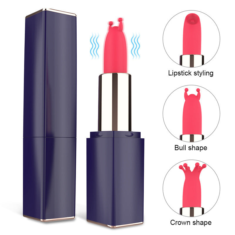 Lip Vibrator G-spot Secret Mini Self-Pleaser Dual Wave Electric Stimulation for Female Sexual Pleasure