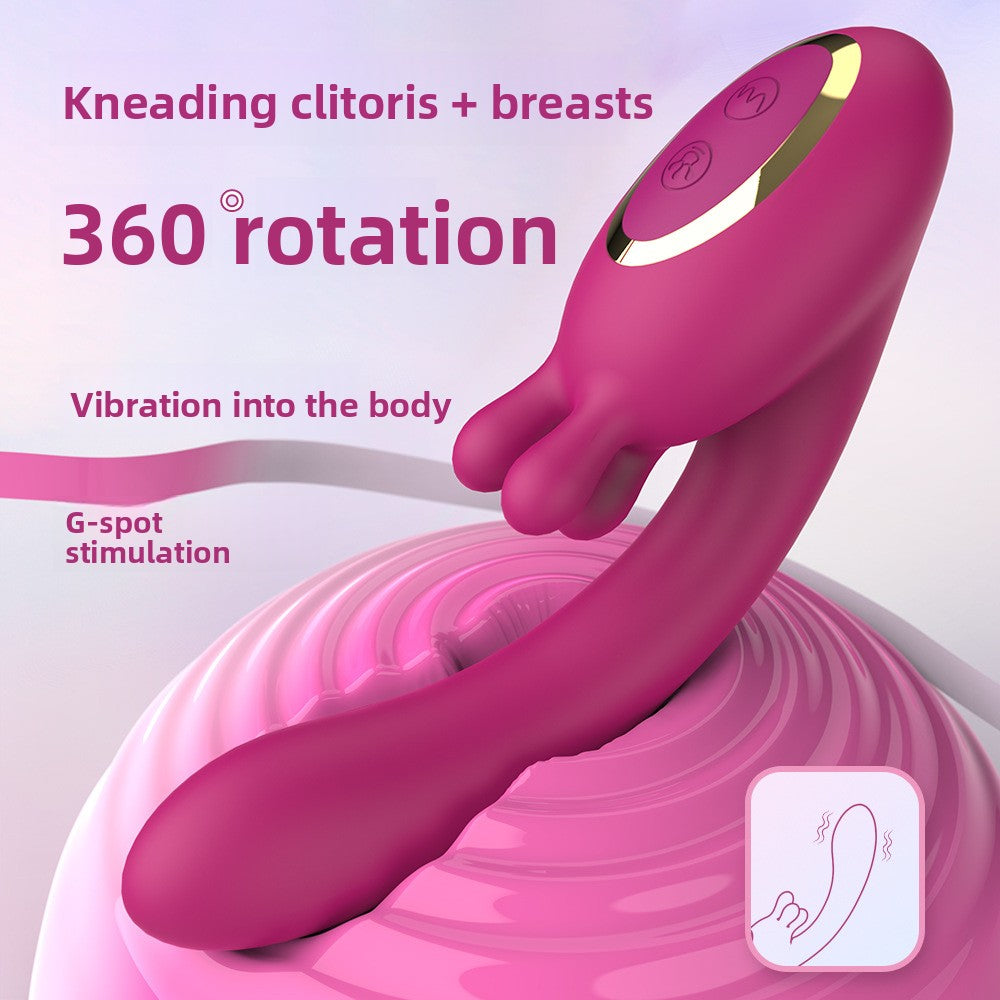 Rub the vibrating rod into the body, stretch and stimulate the female sex toy and adult sex toy, tease the nipples, use foreplay accessories, and apply high-frequency vibration to the clitoris.