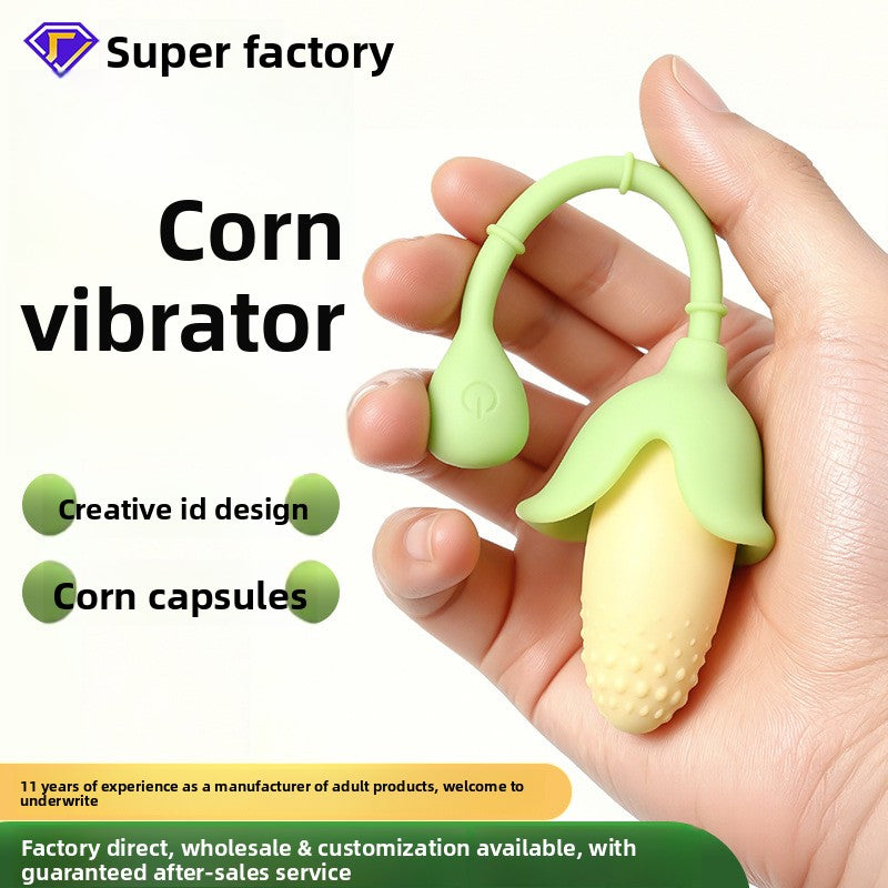 Fun corn jumping eggs into the body to adjust telescopic adults high frequency vibration tremor jumping eggs